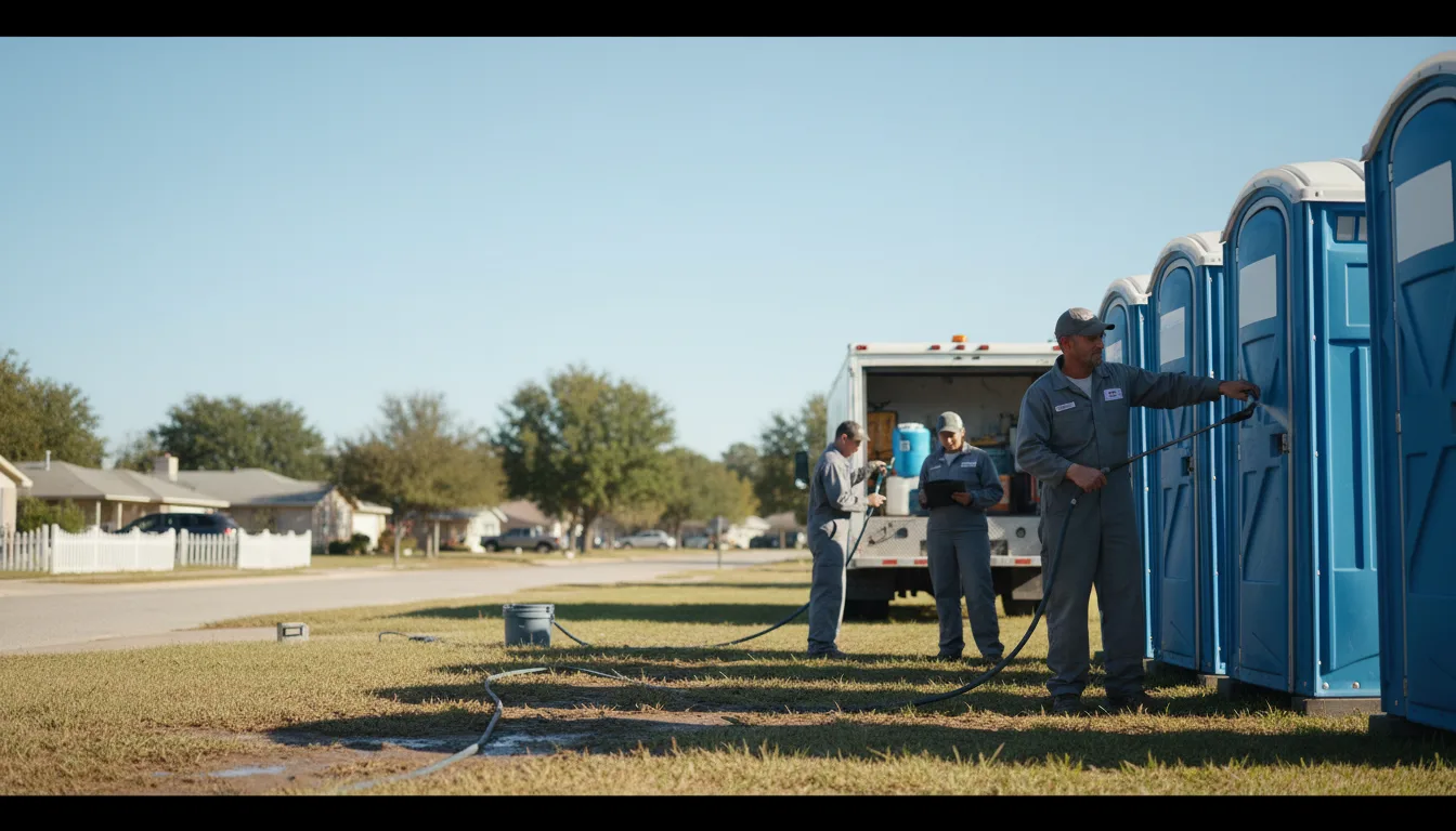 Long-Term Portable Toilet Rental in Sheffield, TX near me